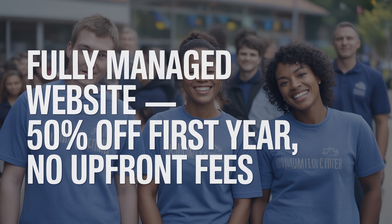 Fully managed websites 50% off for the first year