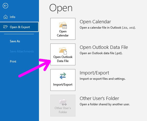 Step 3 to change POP3 to IMAP